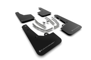 Hyundai Tucson Mud Flap - Rally Armor - UR Series with Grey Logo - Black - `22-`24